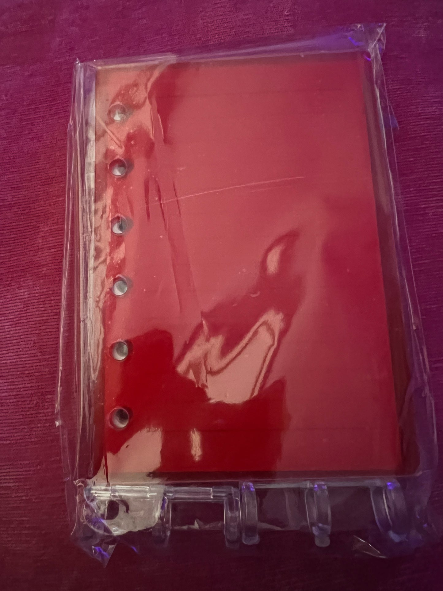 Plain acrylic notebooks