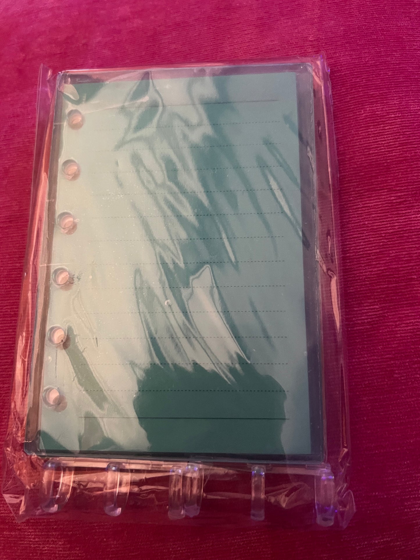 Plain acrylic notebooks