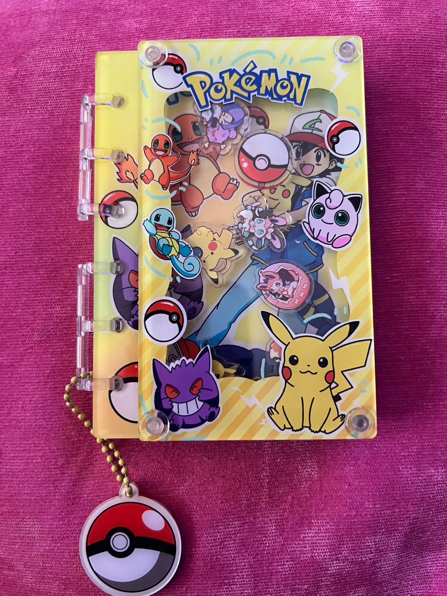 Character shaker acrylic notebooks A7