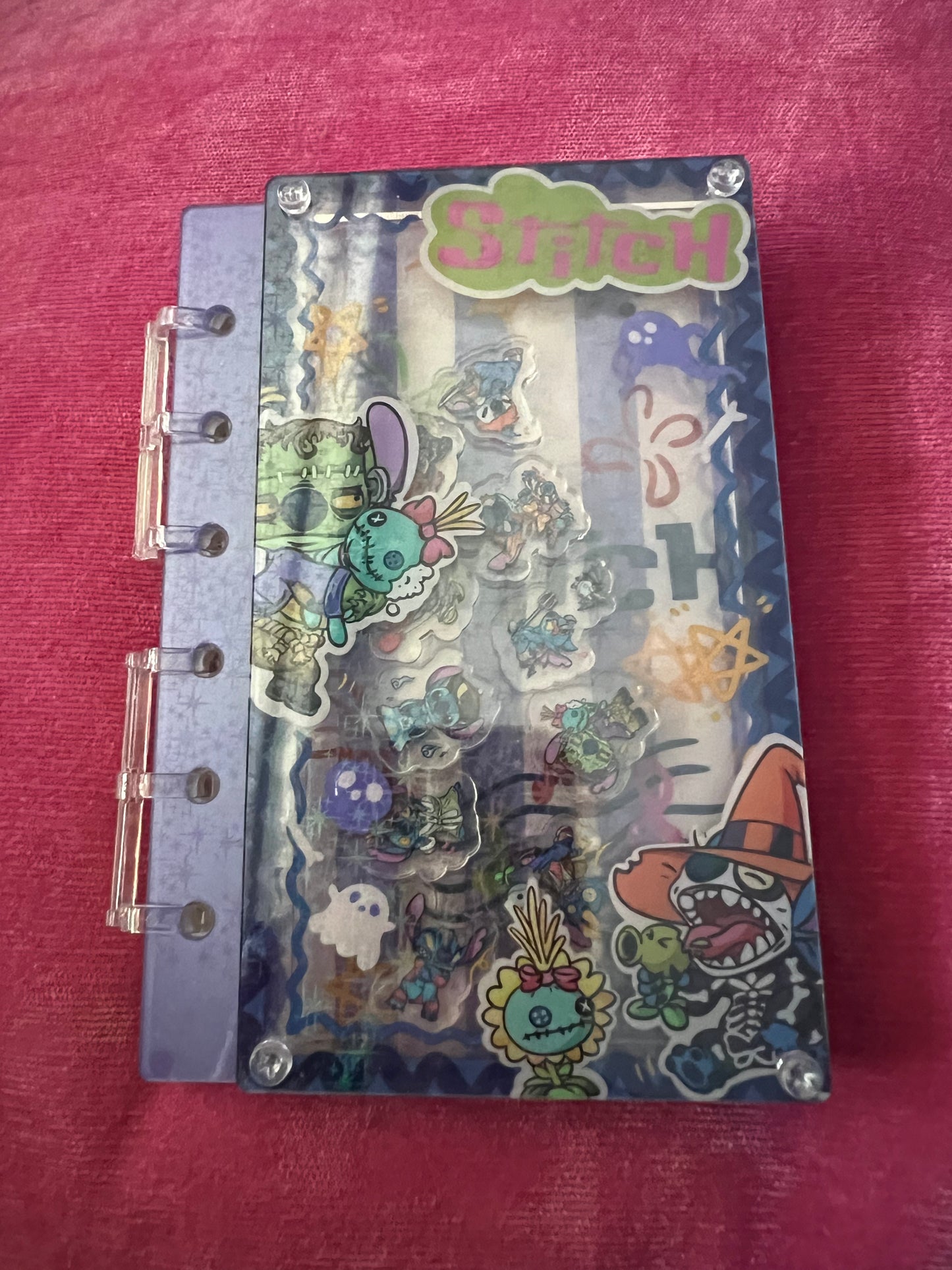 Character shaker acrylic notebooks A7