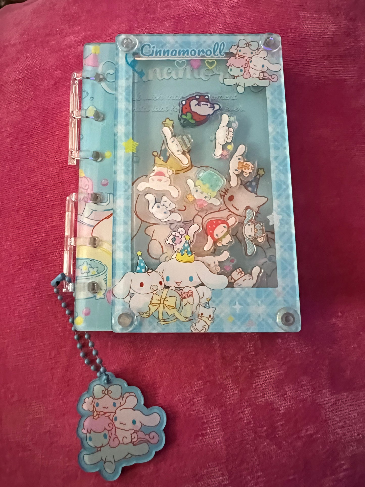 Character shaker acrylic notebooks A7