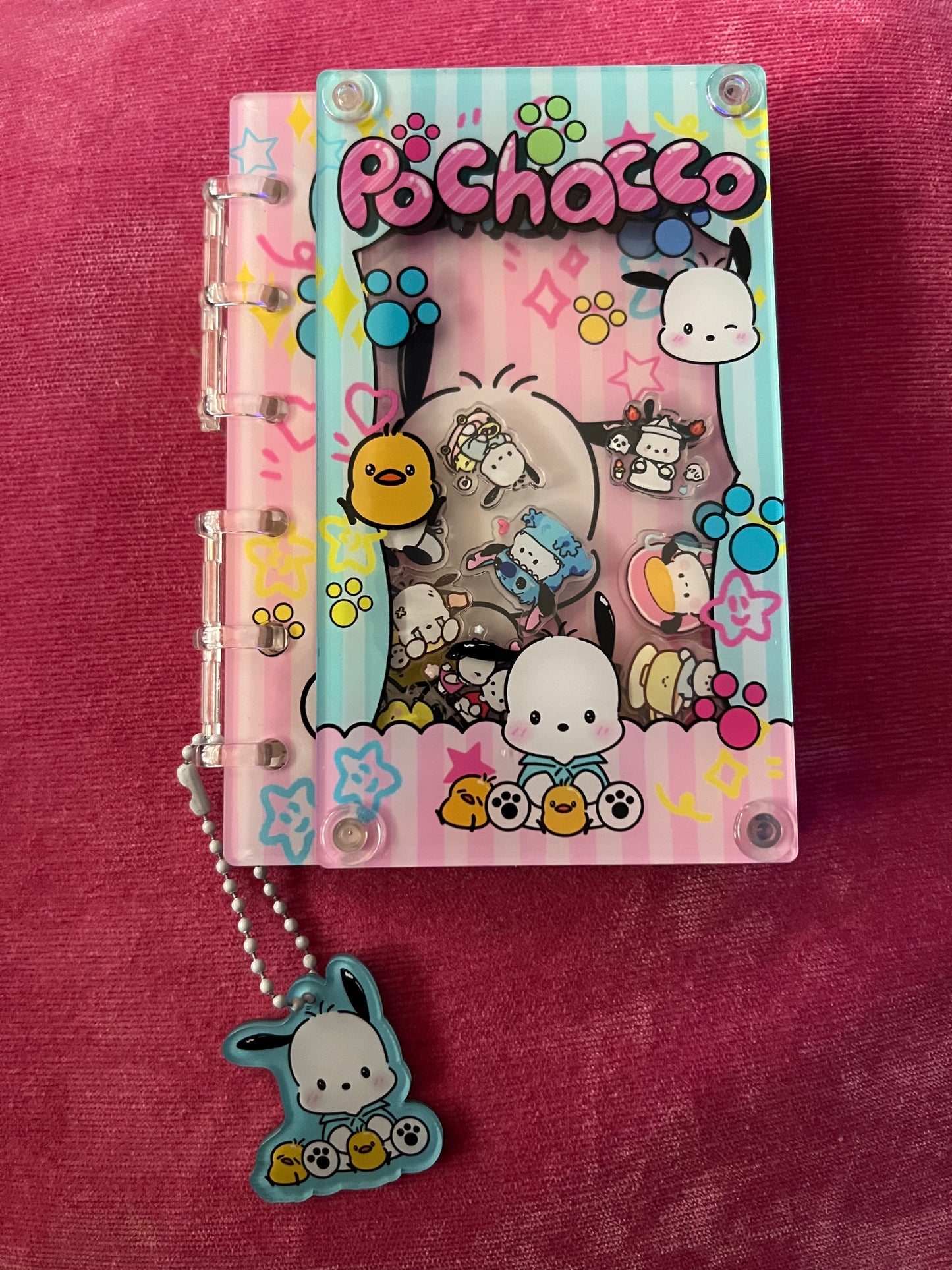 Character shaker acrylic notebooks A7