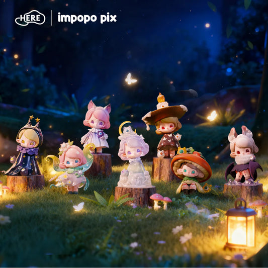 Impopo pix whisper in night figure series blind box