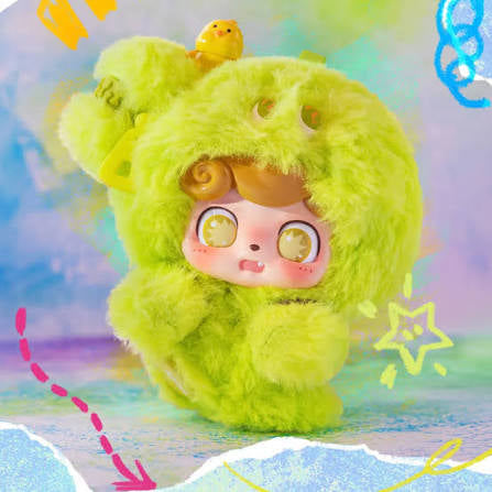 Q kid emotional hairy monsters figure - open box