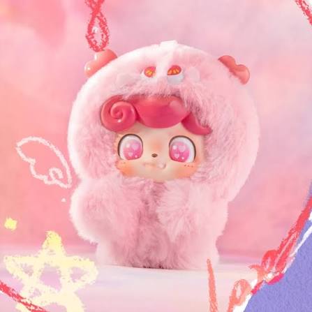 Q kid emotional hairy monsters figure - open box