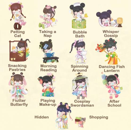 Nanci the year of the golden hairpin figure series blind box