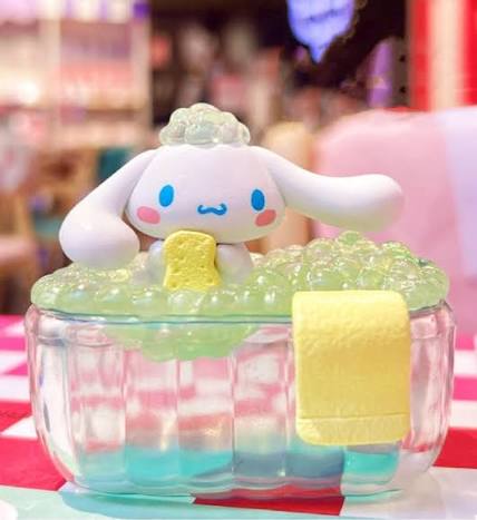 Sanrio bubble party figures - open boxes