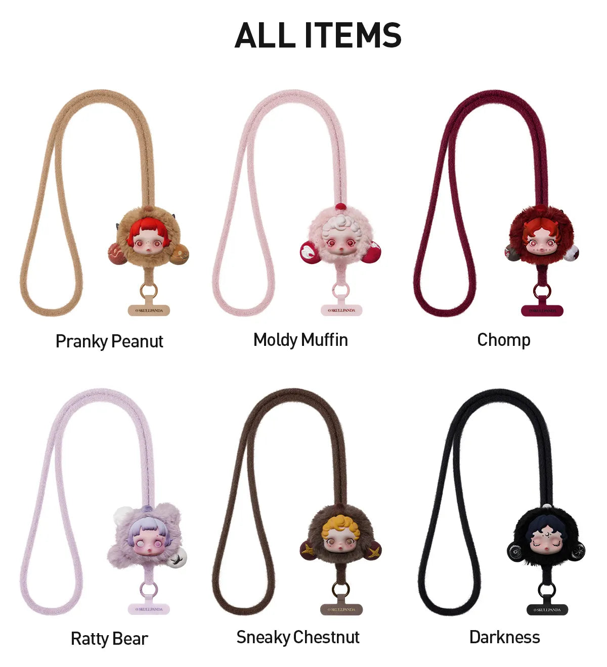 Skullpanda you found me phone lanyard series blind box